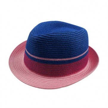 Customrized Summer Beach Trilby Fedora Straw Panama Wide Brim Cap Sun Hat