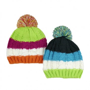 Custom Unisex Colorful Bobble Hat For Sale