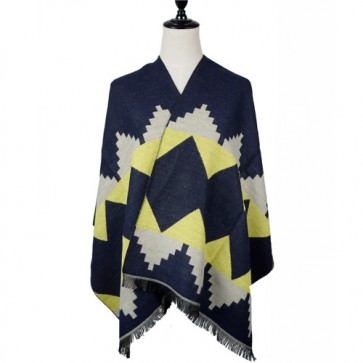 Oversized Reversible Woven Shawl 