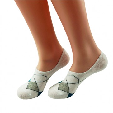 Argyle Pattern Low Cut Unisex Cotton Socks