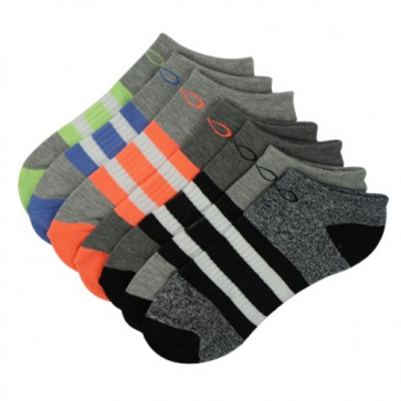 Custom Colorful Ankle Socks Men Orange and Grey