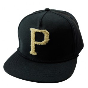 Fashion Black Letter P 5 Panel Snapback